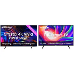 Samsung 55 Inch 4K & 43 Inch Full HD Smart TVs