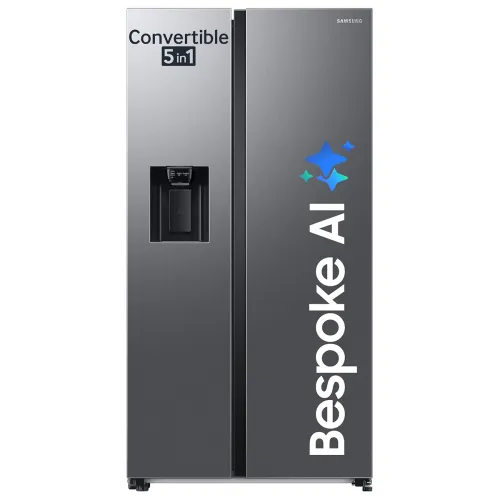 Image of Samsung 633 L 3 Star Double Door 5-in-1 Digital Inverter Refrigerator with AI