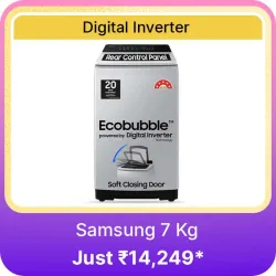Samsung 7 kg Washing Machine @ ₹14249 on Flipkart big Billion Days Sale