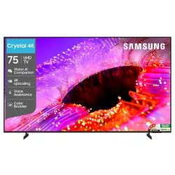 Samsung 75 inch (189cm) Crystal UHD 4K Vision AI 2026 Smart TV  4K Upscaling