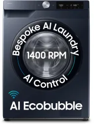 Samsung 9 kg 5 Star, AI Control, AI Ecobubble, Super Speed, Wi-Fi, Hygiene Steam, Digital Inverter Motor Fully Automatic