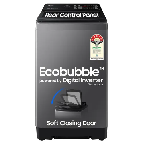 Image of Samsung 9Kg Top Load Eco Bubble Washing Machine (WA90BG4542BDTL)