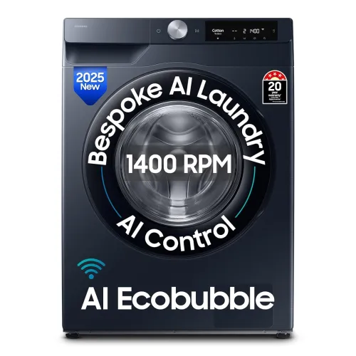 Image of Samsung 9kg 5 Star AI Ecobubble Front Load Washing Machine WW90DG6U24ASTL
