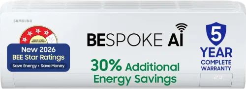 Image of Samsung Bespoke AI 2026 Model 1.5 ton 4 Star Split Inverter with Wi-fi Energy Saving, Voice Control, Powerful Cooling, C