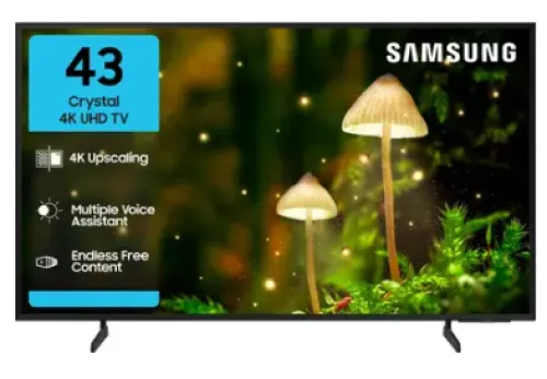 Image of Samsung Crystal 4K 108 cm (43 inch) Ultra HD LED Smart Tizen TV