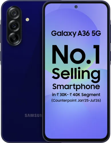 Image of Samsung Galaxy A36 5G (Dark Blue, 256 GB)