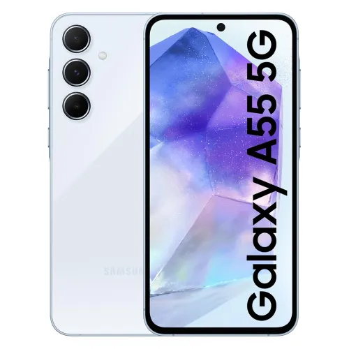 Image of Samsung Galaxy A55 5G (Awesome Iceblue, 8GB RAM, 128GB Storage)