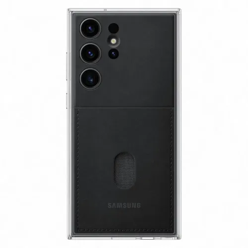 Image of Samsung Galaxy S23 Ultra Frame Back Case Cover Black - Plastic