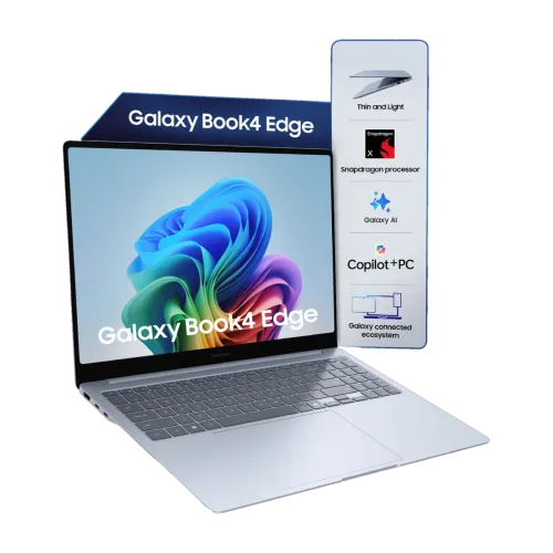 Image of Samsung Galaxy Book4 Edge Snapdragon X Laptop 16GB 512GB SSD