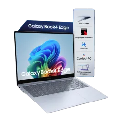 Samsung Galaxy Book4 Edge Series Copilot AI-PC Full Metal Chasis Snapdragon X - (16 GB/512 GB SSD/Windows 11 Home) NP750XQB-KA1IN Thin and Light Laptop (15.6 Inch, Sapphire Blue, 1.55 Kg, Wi...
