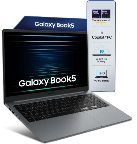Image of Samsung Galaxy Book5 AI Metal Intel Core Ultra 7 255U - (16 GB/1 TB SSD/Windows 11 Home) NP750XHD Thin and Light Laptop 