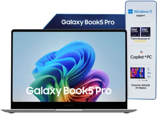 Image of Samsung Galaxy Book5 Pro AI PC Full Metal Chasis Intel Core Ultra 7 256V - (16 GB/1 TB SSD/Windows 11 Home) NP940XHA Thi