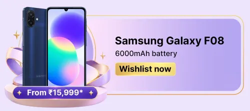 Image of Samsung Galaxy F08 @ ₹15,999 on Flipkart Big Billion Days Sale