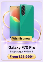 Samsung Galaxy F70 Pro 5G @ ₹25,999 on Flipkart Big Billion Days Sale