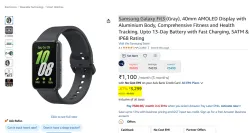 Samsung Galaxy Fit3 40mm AMOLED Display Smart Watches