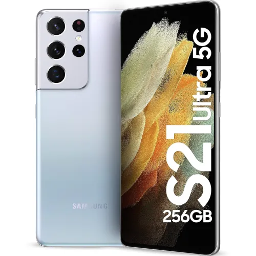 Image of Samsung Galaxy S21 Ultra 5G (Phantom Silver, 12GB, 256GB Storage)