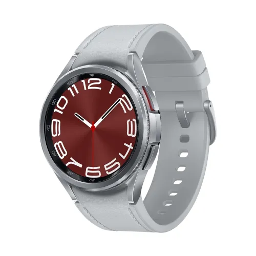 Image of Samsung Galaxy Watch6 Classic (Smartchoice) (Silver, 43mm) | Rotating Bezel | Bluetooth | Monitor BP and ECG | Track Sle
