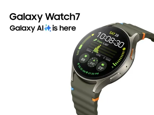 Image of Samsung Galaxy Watch7 44mm BT (Green Strap, Large)