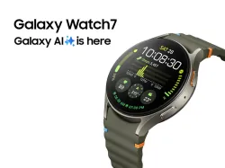Samsung Galaxy Watch7 44mm BT (Green Strap, Large)