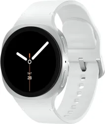 Samsung Galaxy Watch8 (44mm, Bluetooth) (White Strap, Large)