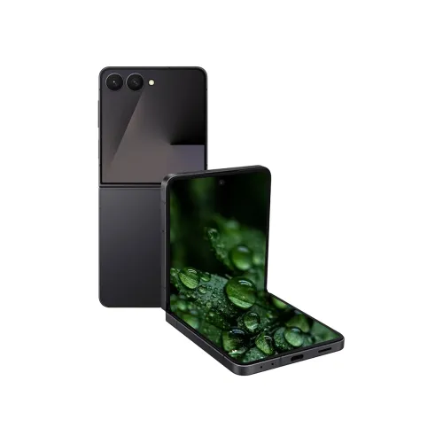 Image of Samsung Galaxy Z Flip7 5G Smartphone with Galaxy AI (JetBlack, 12GB RAM, 256GB Storage)