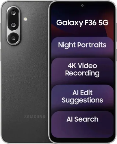 Image of Samsung Galaxy F36 5G (Onyx Black, 128 GB) (6 GB RAM)