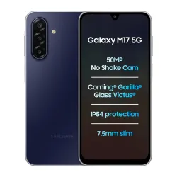 Samsung Galaxy M17 5G (Sapphire Black, 6GB RAM, 128GB Storage)