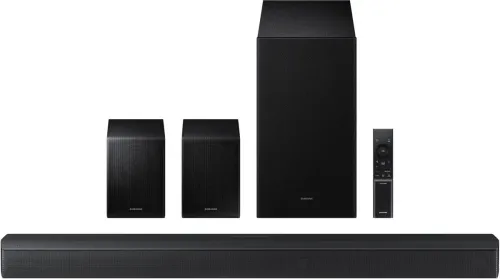 Image of Samsung HW-B67EF/XL, Dolby Digital and DTS Virtual-X, Q-Symphony 490 W Bluetooth Soundbar (Black, 5.1 Channel)