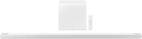 Image of Samsung HW-S801B/XL Ultra Slim Wireless Dolby Digital Plus, Active Voice Amplifier 330 W Bluetooth Soundbar (White, 3.1.