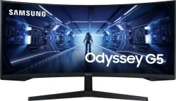 Samsung Odyssey G5 34-inch Curved WQHD Gaming Monitor with HDR 10