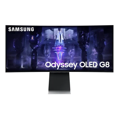 Image of Samsung 34-inch(86.8cm) Ultra WQHD 2K Odyssey OLED G8 Gaming, 175 Hz, 0.1ms Curved Monitor, USB Type -C, Smart TV, Heigh