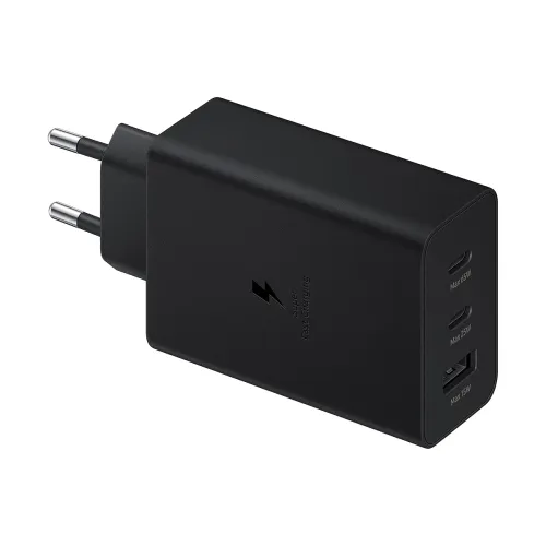 Image of Samsung Original 65W Tri Port,Type-C & USB-A,Super Fast Charger 