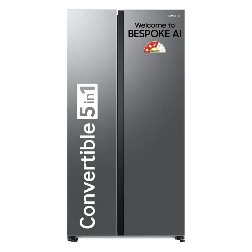Image of Samsung 653 L, 3 Star Double Door Refrigerator (RS76CG8003S9HL)
