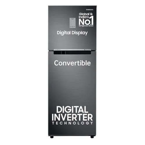 Image of Samsung (RT28C3733B1/HL) 236 L 3 Star Double Door Refrigerator