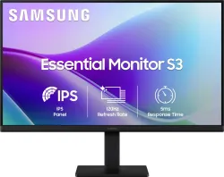 Samsung S3 60.96 cm (24 inch) Full HD LED Backlit IPS Panel with Dual HDMI Ports (2EA), Super Slim Borderless Design, Ey
