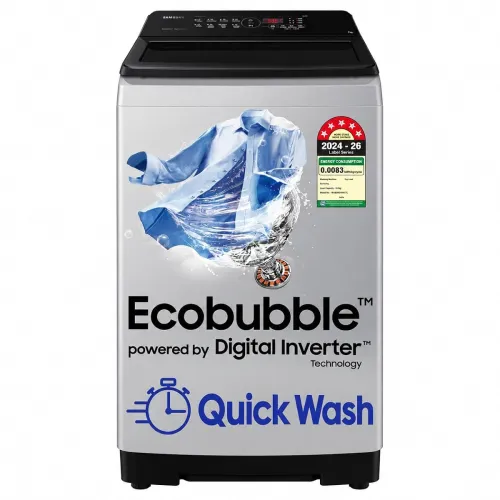 Image of Samsung Smart Choice 8 kg, 5 star, Eco Bubble Tech, Digital Inverter Motor