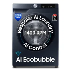 Samsung 9kg 5star AI Front Load Washing Machine | Wi-Fi, EcoBubble (WW90DG6U24ASTL, NAVY)