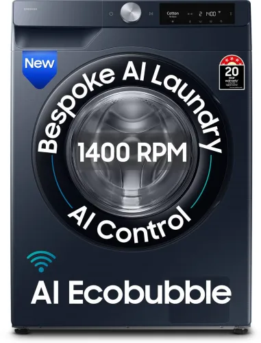 Image of Samsung 9kg 5 Star AI Ecobubble Front Load Washing Machine (WW90DG6U24ASTL)