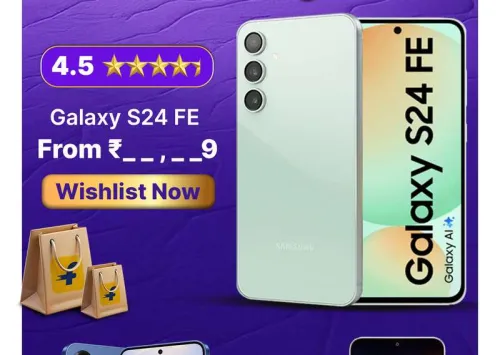 Image of Samsung Galaxy S24 FE @ ₹39999 on Flipkart big Billion Days Sale