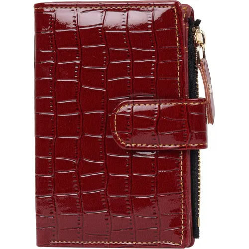 Image of SAMTROH PU Leather Wallet for Women (Red Cherry)