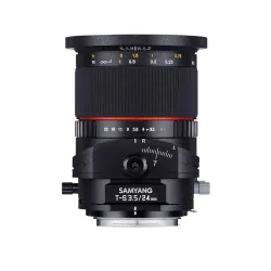 Samyang 885175 24 millimeters F3.5 Tilt Shift Lens for Canon (Black)