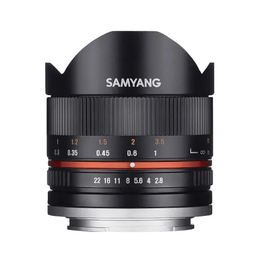 Image of Samyang 8 mm F2.8 UMC Fisheye Manual Focus Lens for Canon M - Black