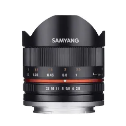 Samyang 8 mm F2.8 UMC Fisheye Manual Focus Lens for Canon M - Black