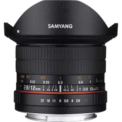 Samyang F2.8 12mm Fish-Eye Lens Canon Mount (Black)