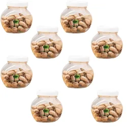 Sand Dune 200ml Glass Storage Jars – Set of 8