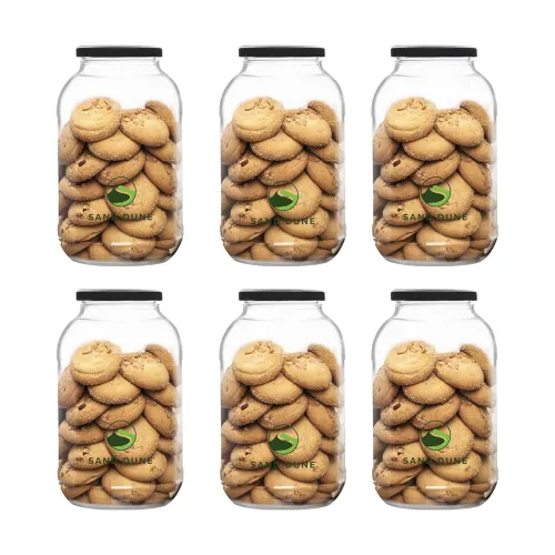 Image of SAND DUNE Storage Glass Jar Set, Set of 6