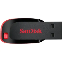 SANDISK Cruzer Blade 32GB, USB 2.0, Flash drive, Pendrive, Red, 5Y Warranty (SDCZ50-032G-I35)
