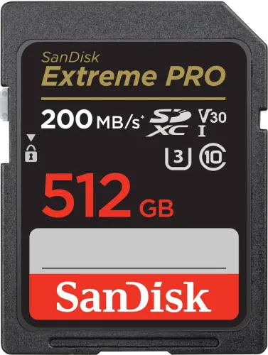 Image of SanDisk Extreme Pro 512GB SDHC Memory Card