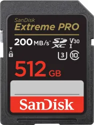 SanDisk Extreme Pro 512GB SDHC Memory Card