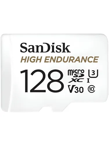 Image of Sandisk MicroSDHC 128 GB Memory Card With Adapter